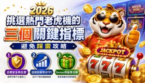 2026 挑選熱門老虎機的三個關鍵指標，避免踩雷攻略