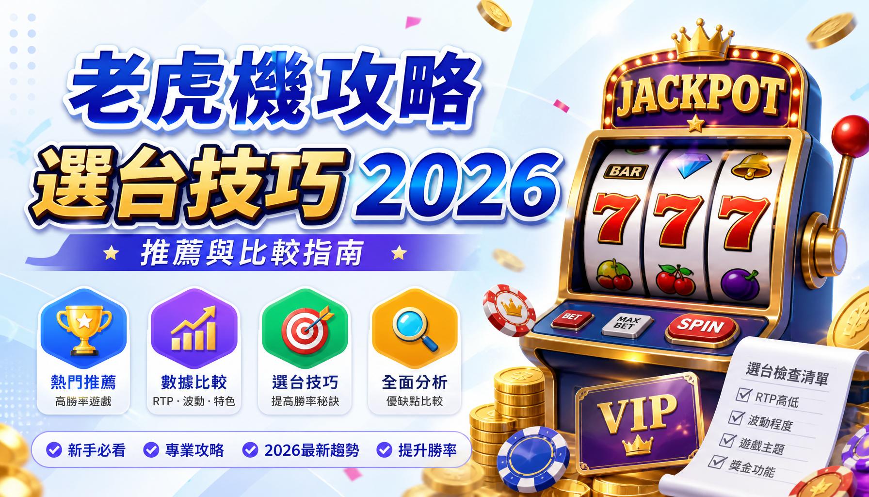 老虎機攻略選台技巧 2026:推薦與比較指南