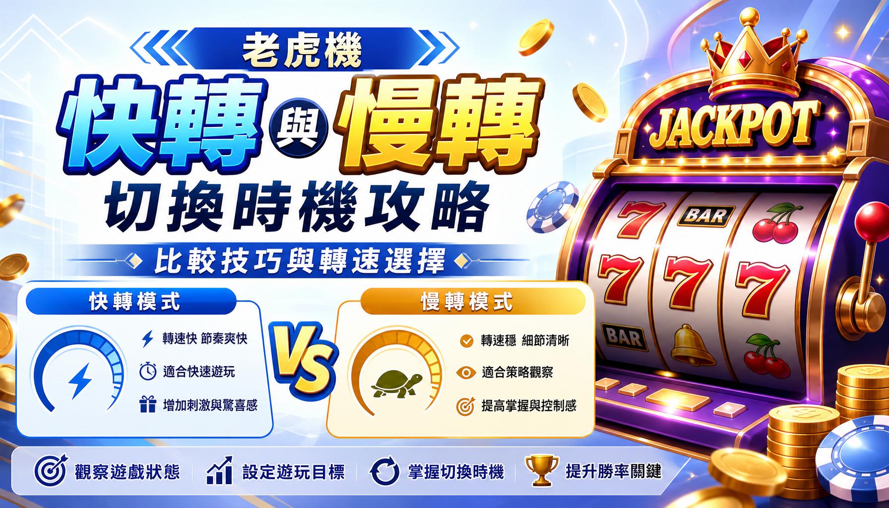 老虎機快轉與慢轉切換時機攻略:比較技巧與轉速選擇